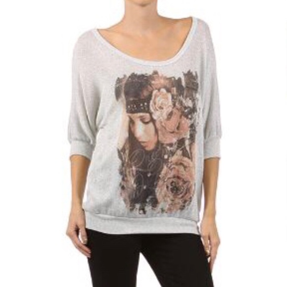 COMING SOON! Flower Child Graphic Top